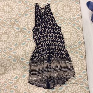 Romper with open back